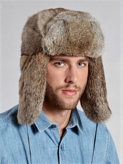 Jackson Men's Rabbit Trapper Hat - The Fur Store